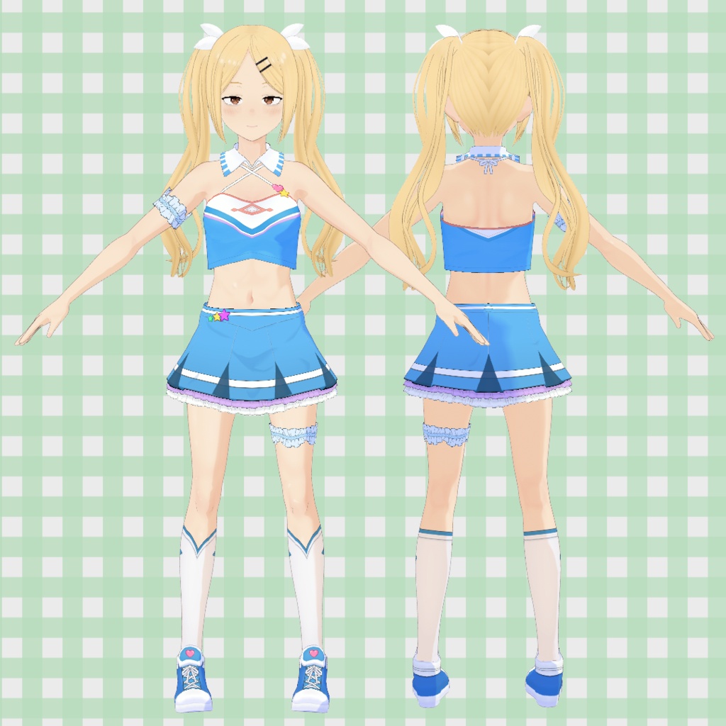 チア衣装 (3色セット) / Cheerleader Outfit (3 Color Set)【VRoid】