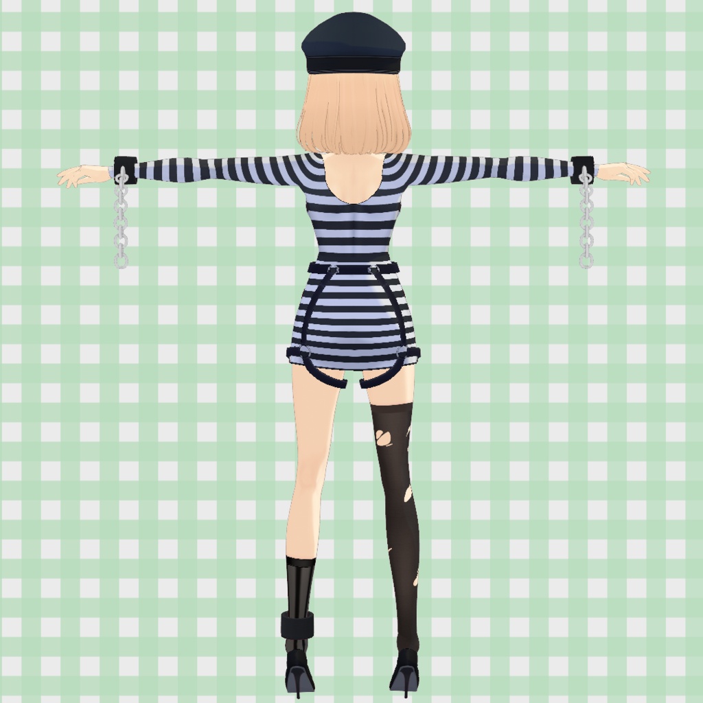 セクシー囚人服 / Sexy Prisoner Outfit【VRoid】