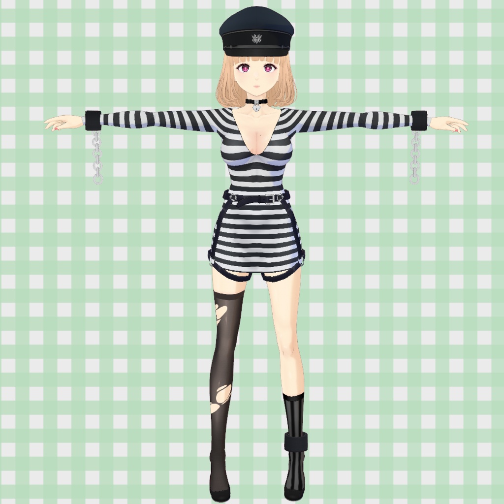 セクシー囚人服 / Sexy Prisoner Outfit【VRoid】