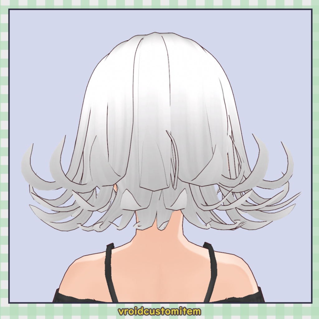 【髪型】アップスパイラルカールヘア / Up Spiral Curl Hair【VRoid】