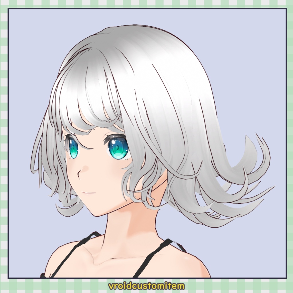 【髪型】アップスパイラルカールヘア / Up Spiral Curl Hair【VRoid】