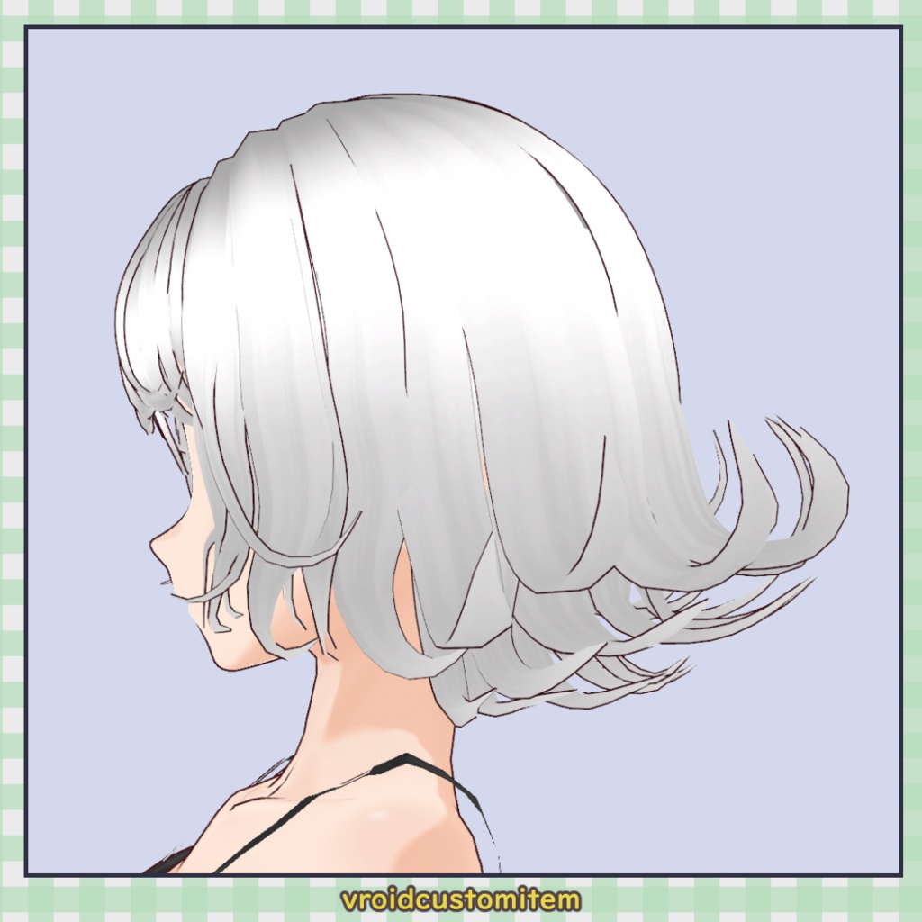 【髪型】アップスパイラルカールヘア / Up Spiral Curl Hair【VRoid】