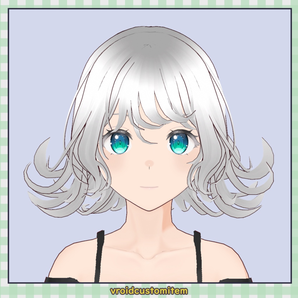 【髪型】アップスパイラルカールヘア / Up Spiral Curl Hair【VRoid】