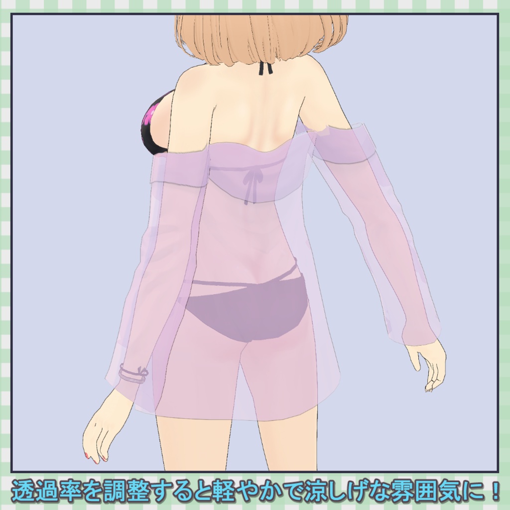 花柄水着 / Floral Swimsuit【VRoid】