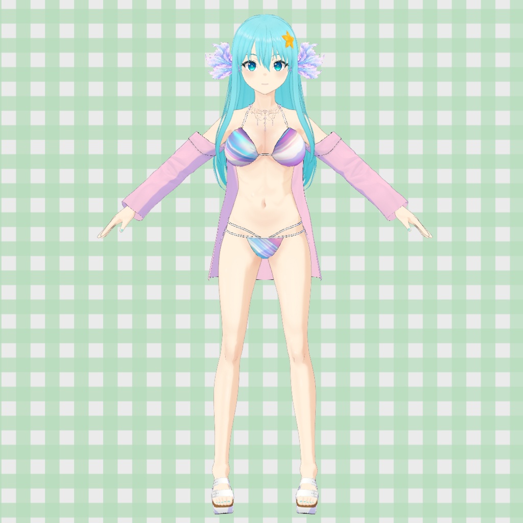 【オリジナル3Dモデル】メロウ・セレナディナ【人魚】