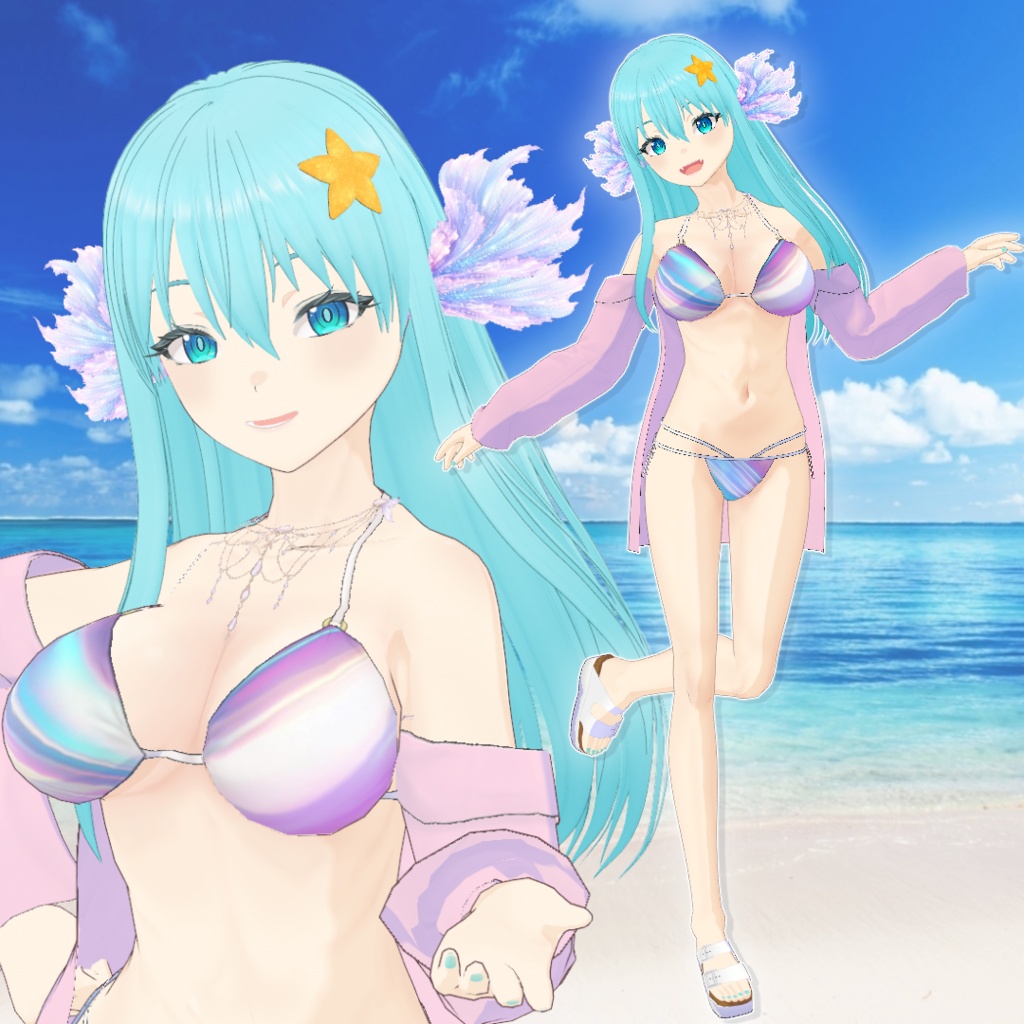 【オリジナル3Dモデル】メロウ・セレナディナ【人魚】