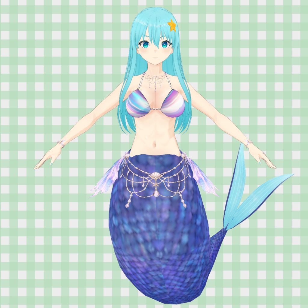 人魚変身セット / Mermaid Transformation Set【VRoid】