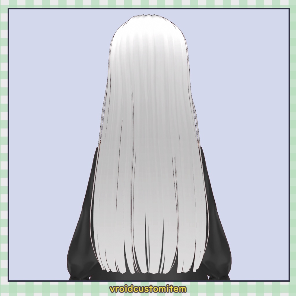 【髪型】ぱっつんロングヘア / Blunt Bangs Long Hair【VRoid】