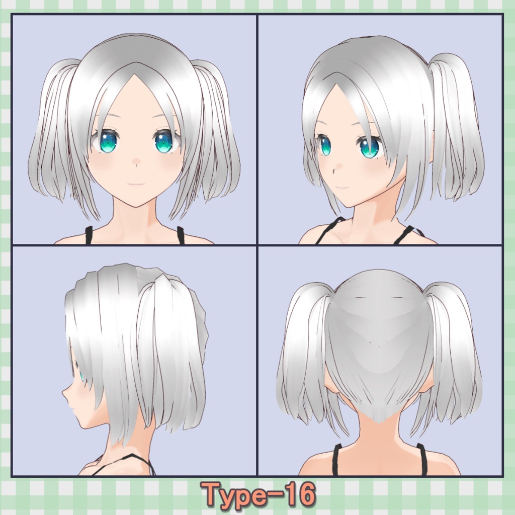 ðððð¡ðððšð ððŒððð ãã¢ããªã»ãã40çš® (äžäœåãã¢âåå¥ãã¢) / Hair Presets 40 Types (One-Piece Hair â Individual Hair)ãVRoidã