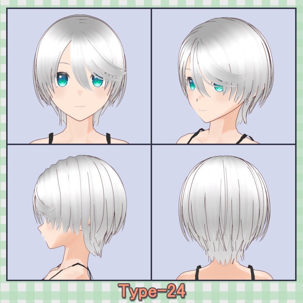 ðððð¡ðððšð ððŒððð ãã¢ããªã»ãã40çš® (äžäœåãã¢âåå¥ãã¢) / Hair Presets 40 Types (One-Piece Hair â Individual Hair)ãVRoidã