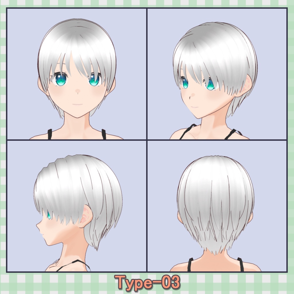 ðððð¡ðððšð ððŒððð ãã¢ããªã»ãã40çš® (äžäœåãã¢âåå¥ãã¢) / Hair Presets 40 Types (One-Piece Hair â Individual Hair)ãVRoidã