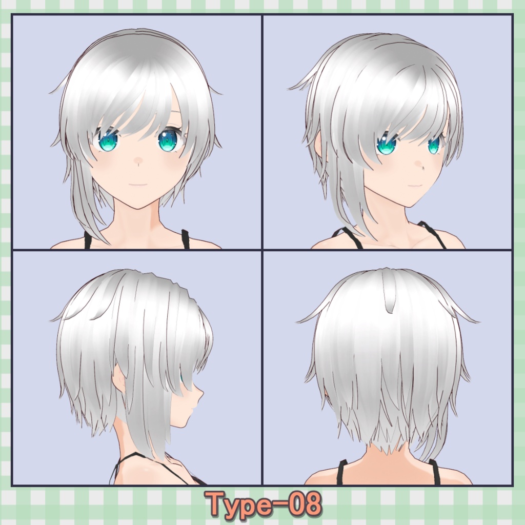 ðððð¡ðððšð ððŒððð ãã¢ããªã»ãã40çš® (äžäœåãã¢âåå¥ãã¢) / Hair Presets 40 Types (One-Piece Hair â Individual Hair)ãVRoidã