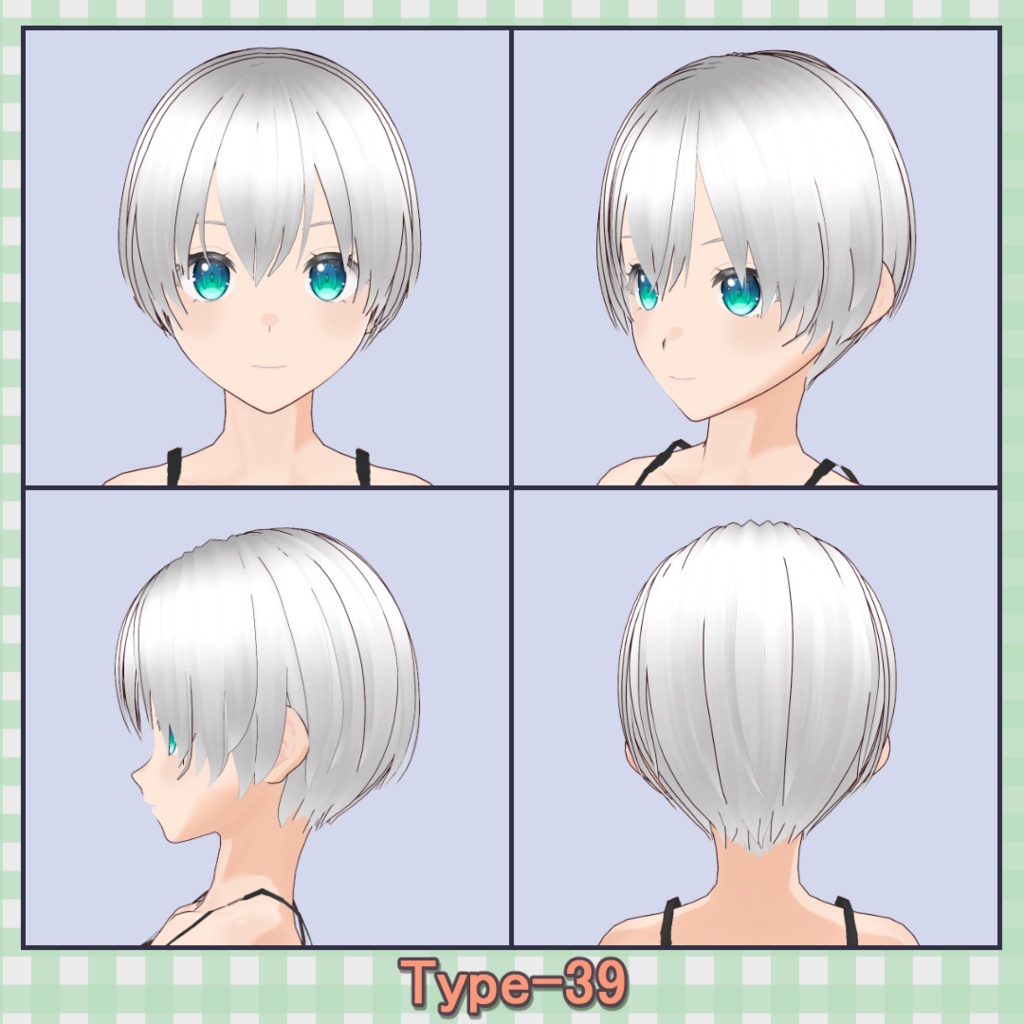 ðððð¡ðððšð ððŒððð ãã¢ããªã»ãã40çš® (äžäœåãã¢âåå¥ãã¢) / Hair Presets 40 Types (One-Piece Hair â Individual Hair)ãVRoidã