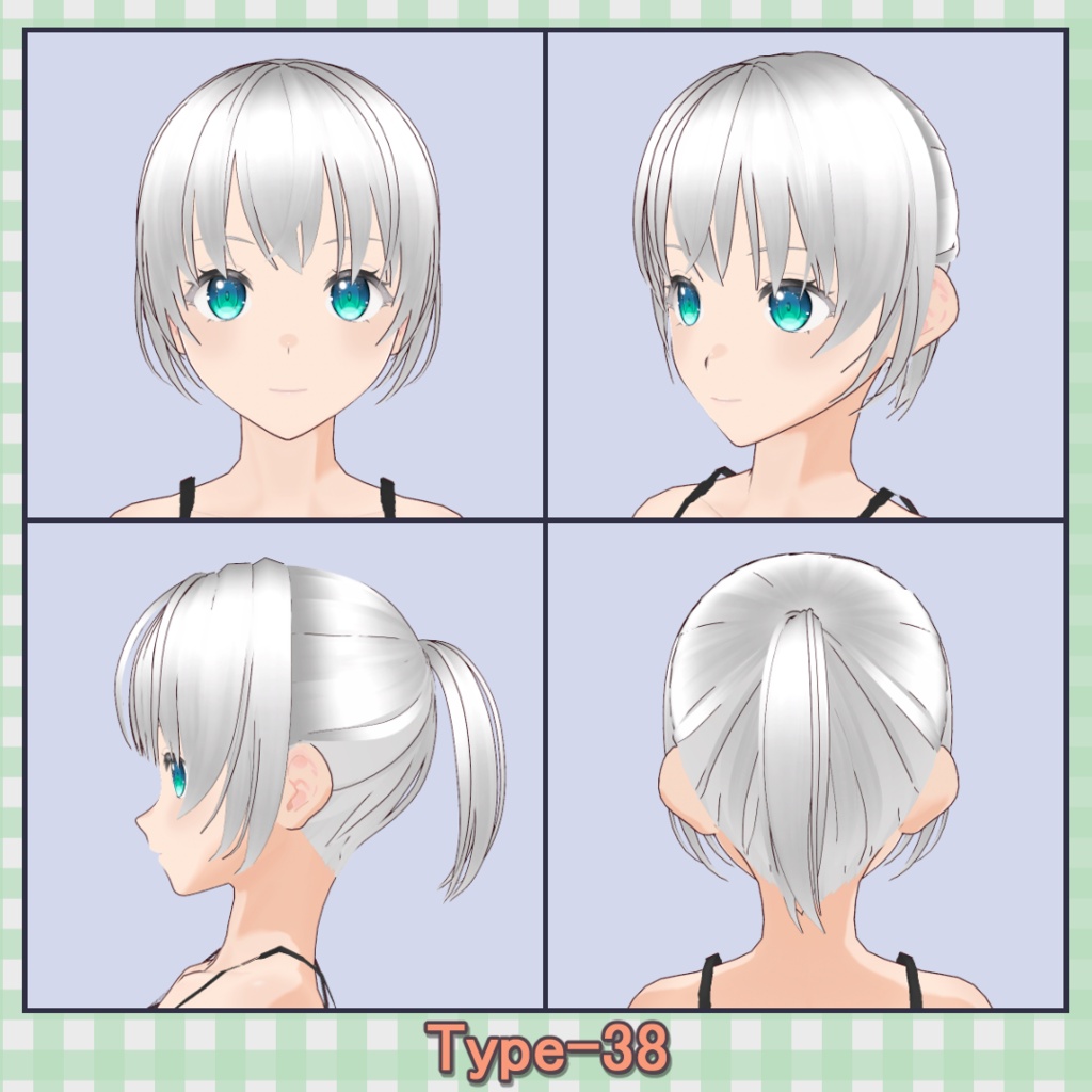 ðððð¡ðððšð ððŒððð ãã¢ããªã»ãã40çš® (äžäœåãã¢âåå¥ãã¢) / Hair Presets 40 Types (One-Piece Hair â Individual Hair)ãVRoidã