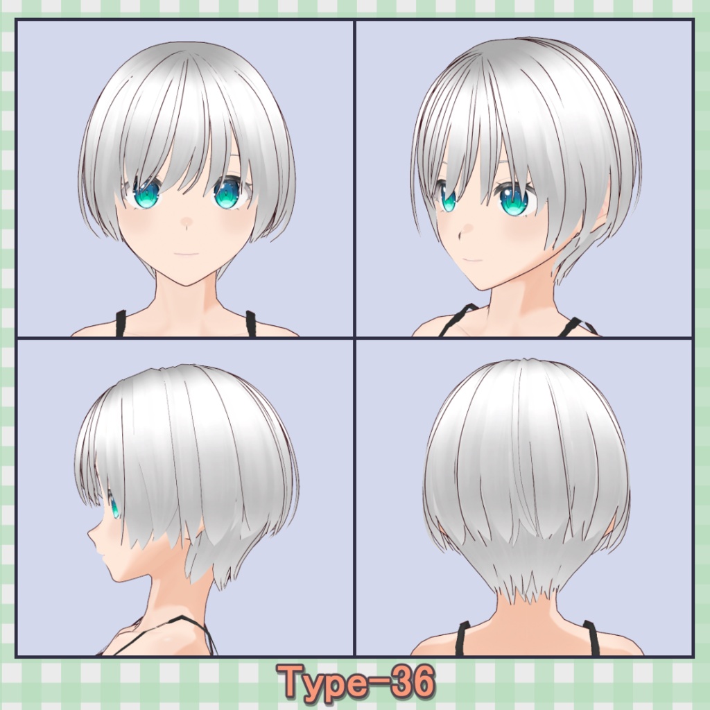 ðððð¡ðððšð ððŒððð ãã¢ããªã»ãã40çš® (äžäœåãã¢âåå¥ãã¢) / Hair Presets 40 Types (One-Piece Hair â Individual Hair)ãVRoidã