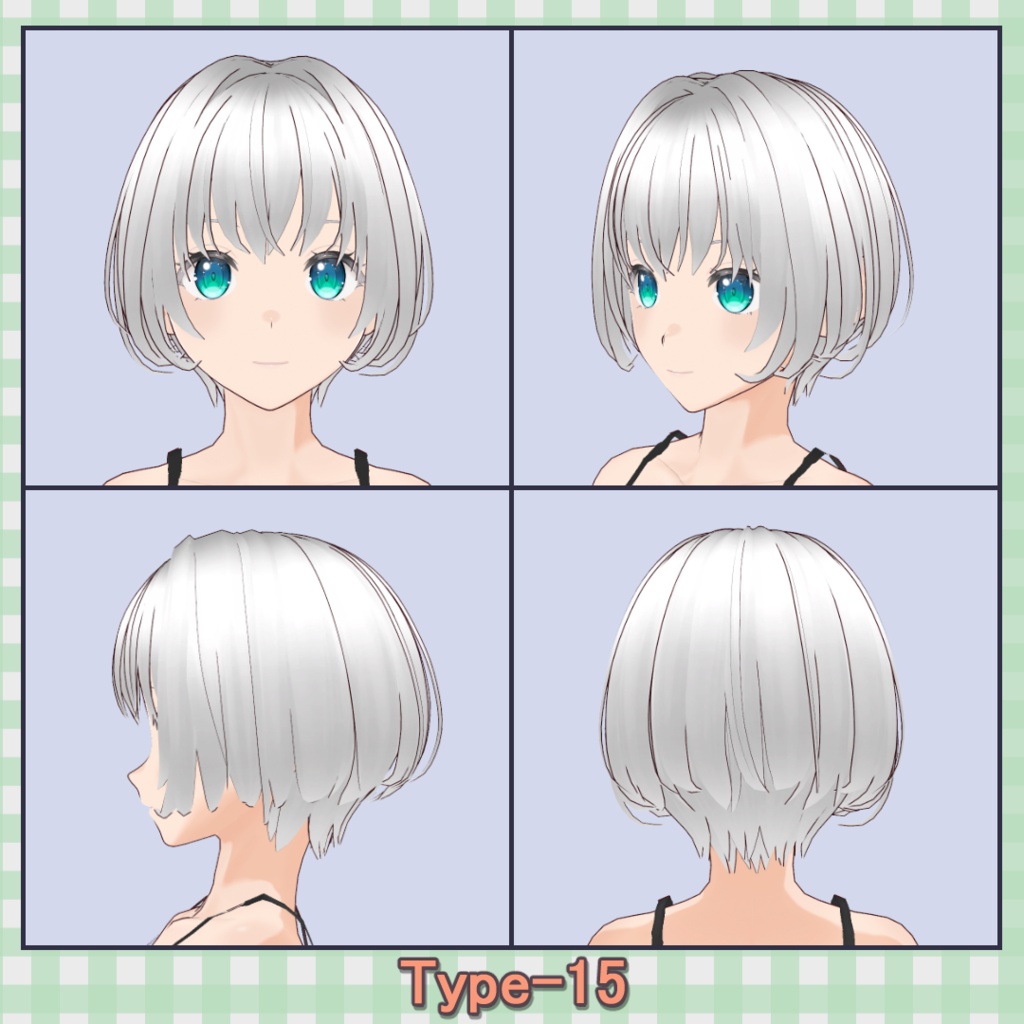 ðððð¡ðððšð ððŒððð ãã¢ããªã»ãã40çš® (äžäœåãã¢âåå¥ãã¢) / Hair Presets 40 Types (One-Piece Hair â Individual Hair)ãVRoidã