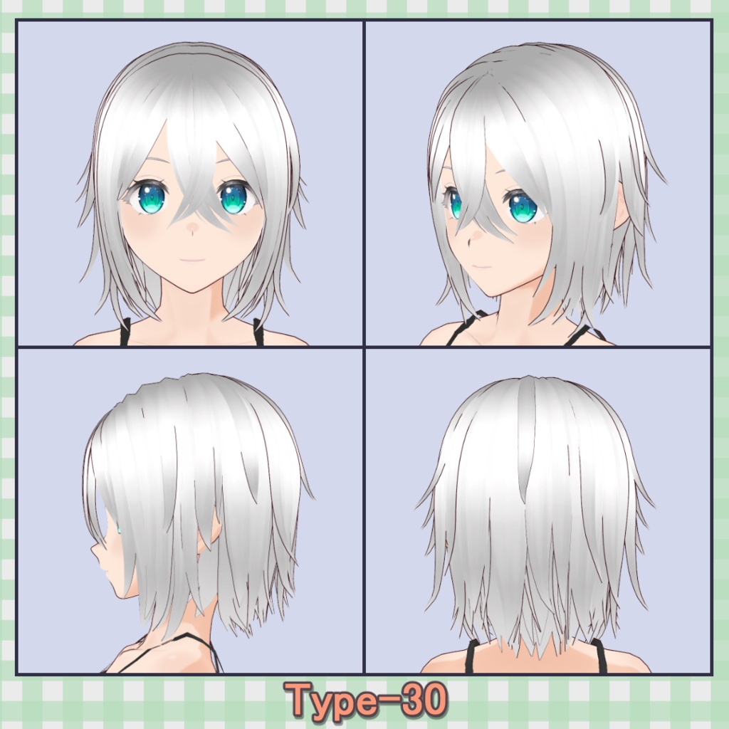 ðððð¡ðððšð ððŒððð ãã¢ããªã»ãã40çš® (äžäœåãã¢âåå¥ãã¢) / Hair Presets 40 Types (One-Piece Hair â Individual Hair)ãVRoidã