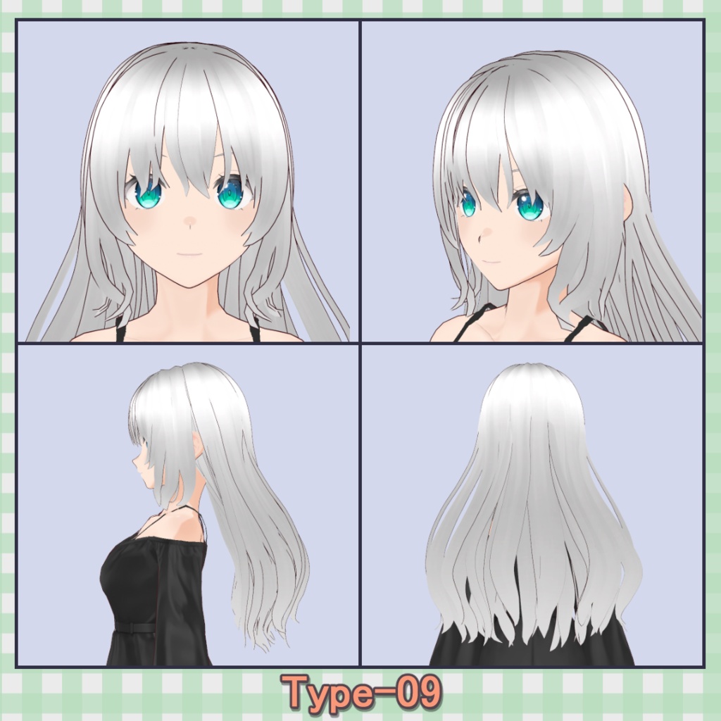 ðððð¡ðððšð ððŒððð ãã¢ããªã»ãã40çš® (äžäœåãã¢âåå¥ãã¢) / Hair Presets 40 Types (One-Piece Hair â Individual Hair)ãVRoidã