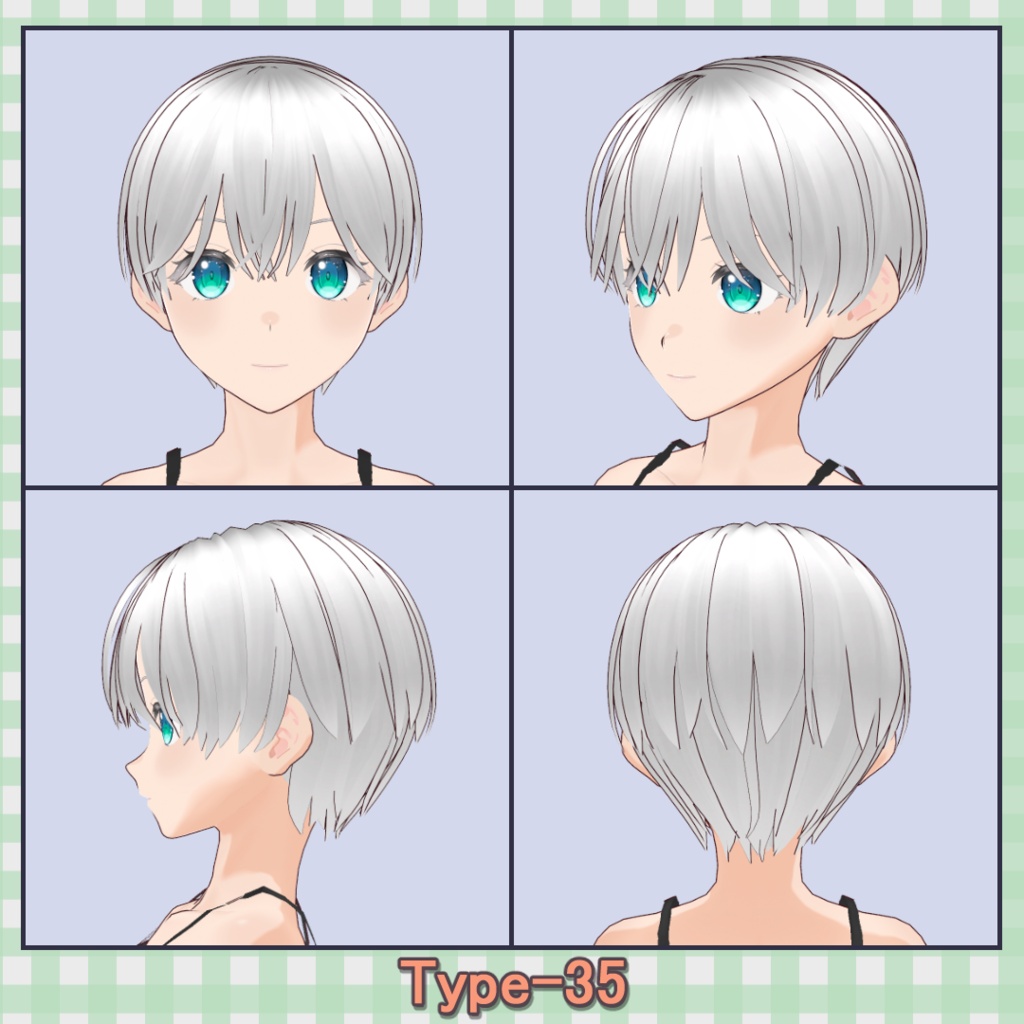 ðððð¡ðððšð ððŒððð ãã¢ããªã»ãã40çš® (äžäœåãã¢âåå¥ãã¢) / Hair Presets 40 Types (One-Piece Hair â Individual Hair)ãVRoidã