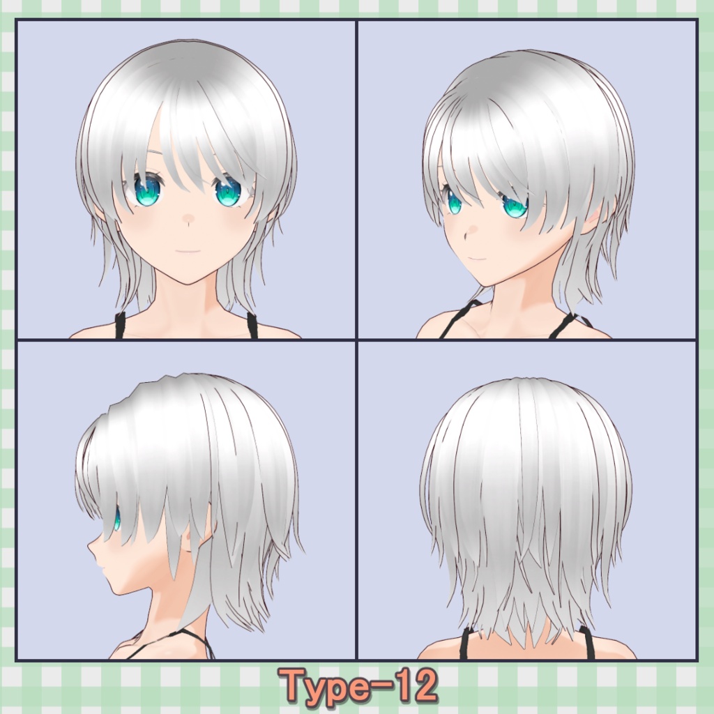 ðððð¡ðððšð ððŒððð ãã¢ããªã»ãã40çš® (äžäœåãã¢âåå¥ãã¢) / Hair Presets 40 Types (One-Piece Hair â Individual Hair)ãVRoidã