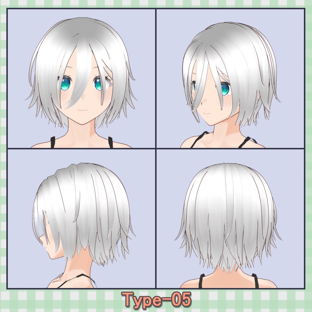 ðððð¡ðððšð ððŒððð ãã¢ããªã»ãã40çš® (äžäœåãã¢âåå¥ãã¢) / Hair Presets 40 Types (One-Piece Hair â Individual Hair)ãVRoidã