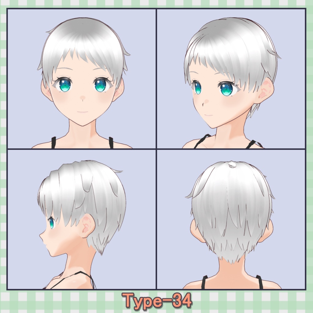 ðððð¡ðððšð ððŒððð ãã¢ããªã»ãã40çš® (äžäœåãã¢âåå¥ãã¢) / Hair Presets 40 Types (One-Piece Hair â Individual Hair)ãVRoidã