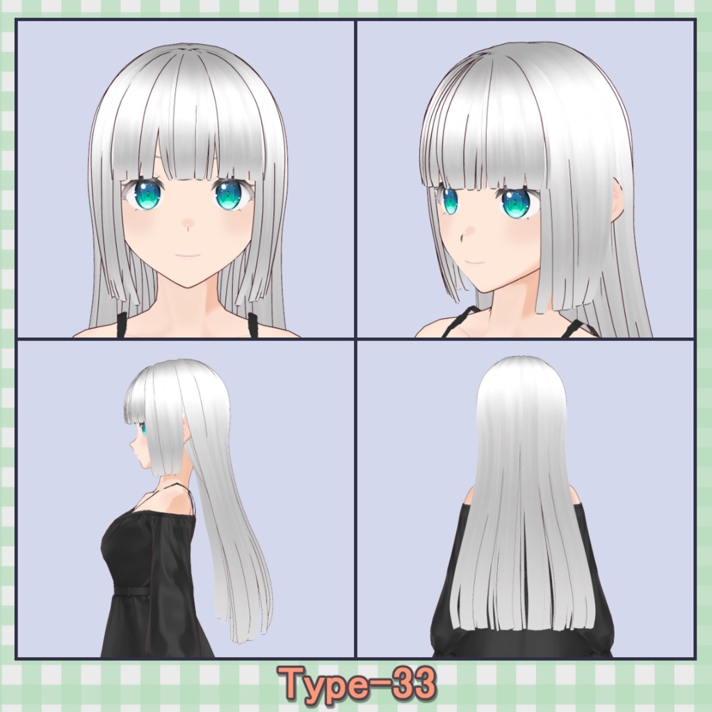ðððð¡ðððšð ððŒððð ãã¢ããªã»ãã40çš® (äžäœåãã¢âåå¥ãã¢) / Hair Presets 40 Types (One-Piece Hair â Individual Hair)ãVRoidã