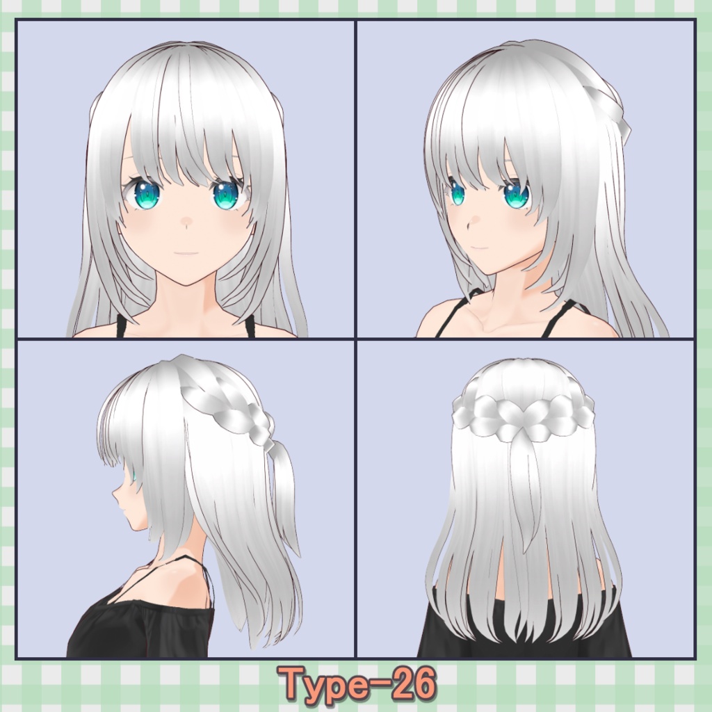 ðððð¡ðððšð ððŒððð ãã¢ããªã»ãã40çš® (äžäœåãã¢âåå¥ãã¢) / Hair Presets 40 Types (One-Piece Hair â Individual Hair)ãVRoidã