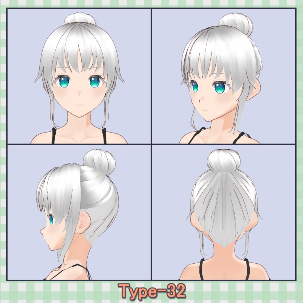 ðððð¡ðððšð ððŒððð ãã¢ããªã»ãã40çš® (äžäœåãã¢âåå¥ãã¢) / Hair Presets 40 Types (One-Piece Hair â Individual Hair)ãVRoidã