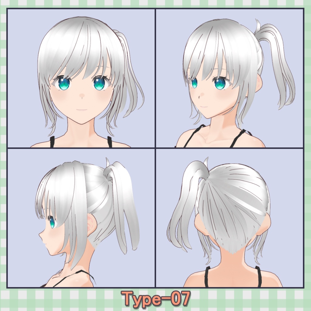 ðððð¡ðððšð ððŒððð ãã¢ããªã»ãã40çš® (äžäœåãã¢âåå¥ãã¢) / Hair Presets 40 Types (One-Piece Hair â Individual Hair)ãVRoidã