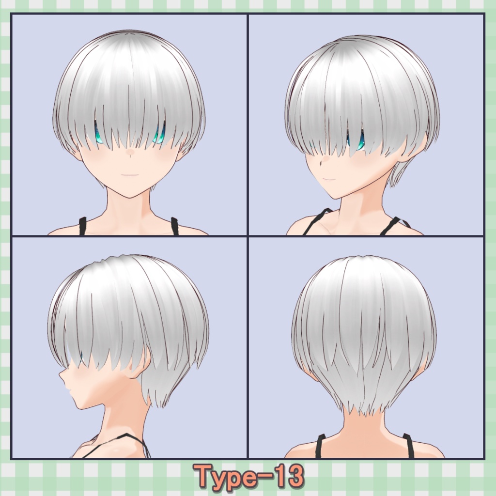 ðððð¡ðððšð ððŒððð ãã¢ããªã»ãã40çš® (äžäœåãã¢âåå¥ãã¢) / Hair Presets 40 Types (One-Piece Hair â Individual Hair)ãVRoidã
