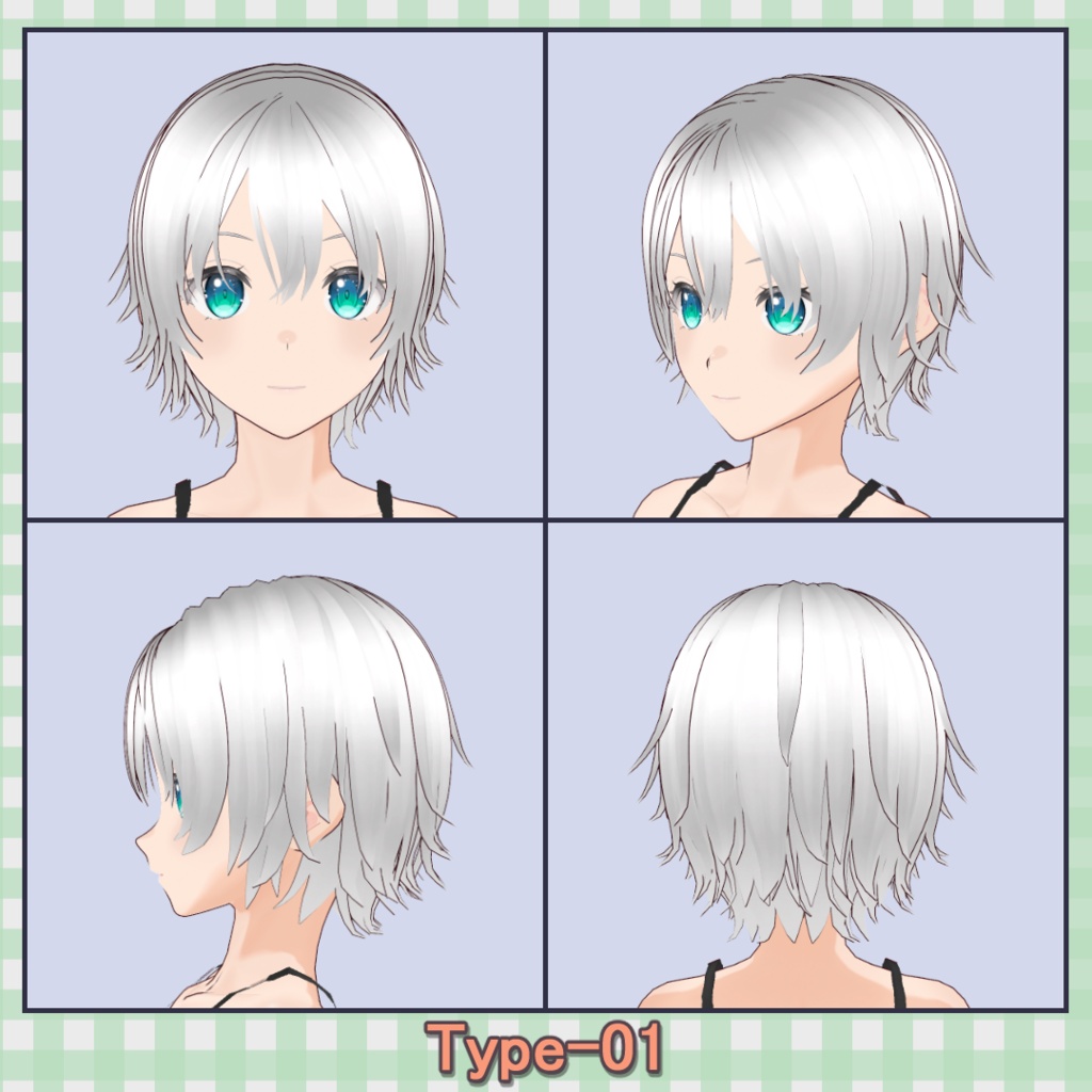 ðððð¡ðððšð ððŒððð ãã¢ããªã»ãã40çš® (äžäœåãã¢âåå¥ãã¢) / Hair Presets 40 Types (One-Piece Hair â Individual Hair)ãVRoidã
