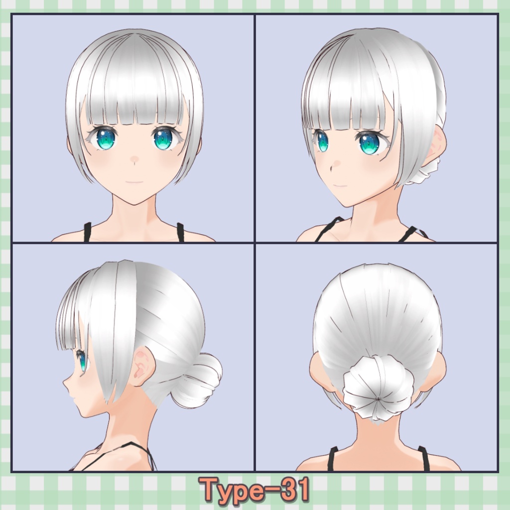 ðððð¡ðððšð ððŒððð ãã¢ããªã»ãã40çš® (äžäœåãã¢âåå¥ãã¢) / Hair Presets 40 Types (One-Piece Hair â Individual Hair)ãVRoidã