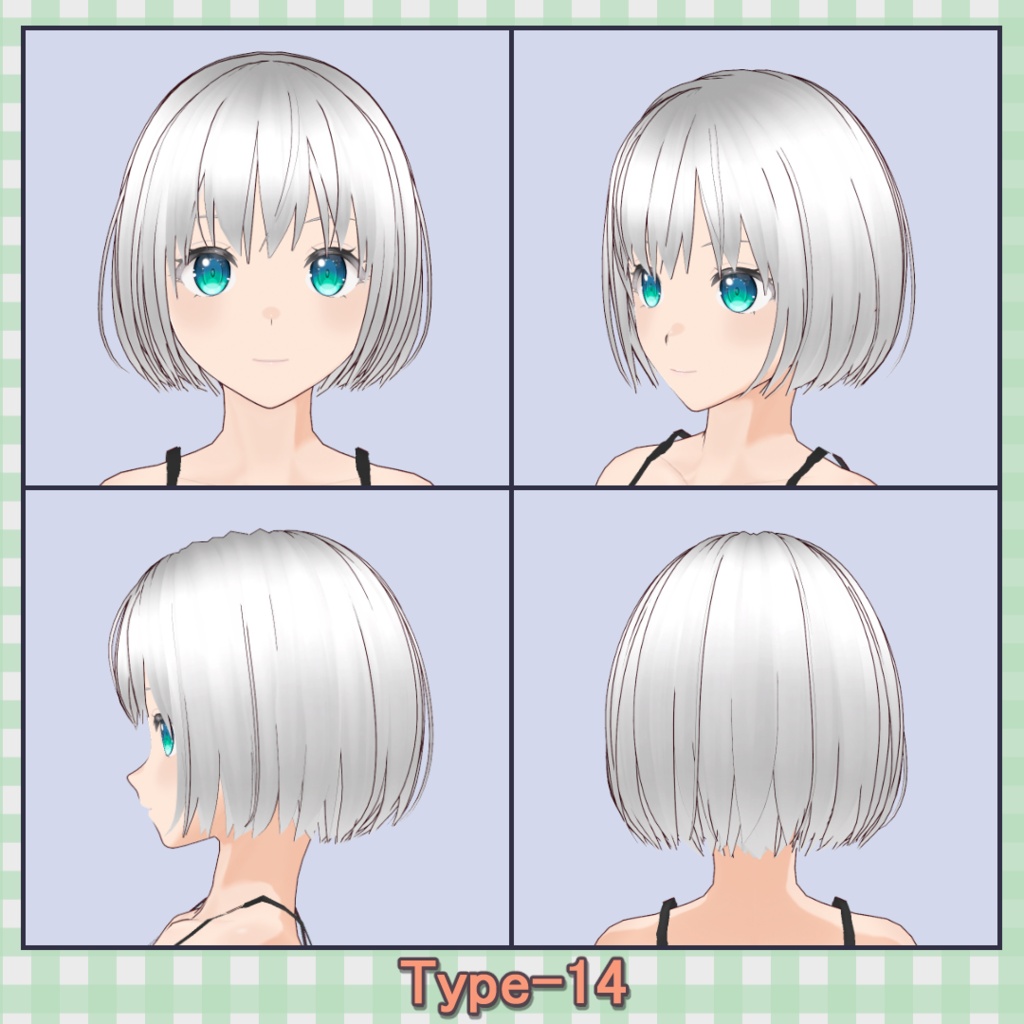 ðððð¡ðððšð ððŒððð ãã¢ããªã»ãã40çš® (äžäœåãã¢âåå¥ãã¢) / Hair Presets 40 Types (One-Piece Hair â Individual Hair)ãVRoidã