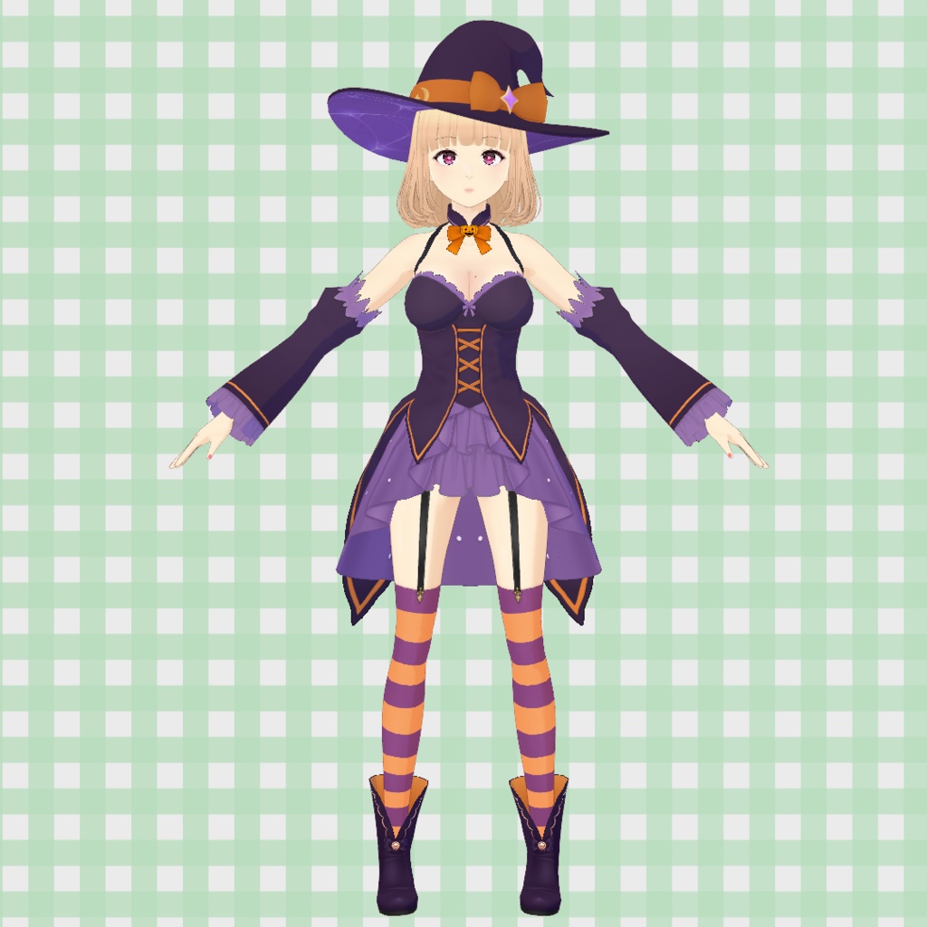 ハロウィン魔女コーデ / Halloween Witch Outfit【VRoid】