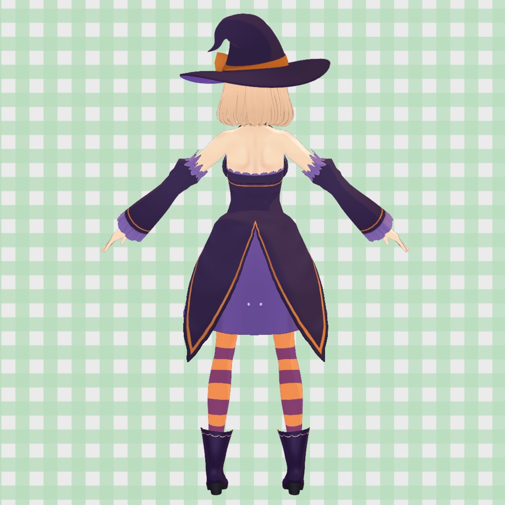 ハロウィン魔女コーデ / Halloween Witch Outfit【VRoid】