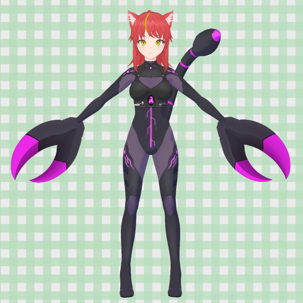【オリジナル3Dモデル】ルナ(スコーピオンフォーム)【衣装単品もあり】