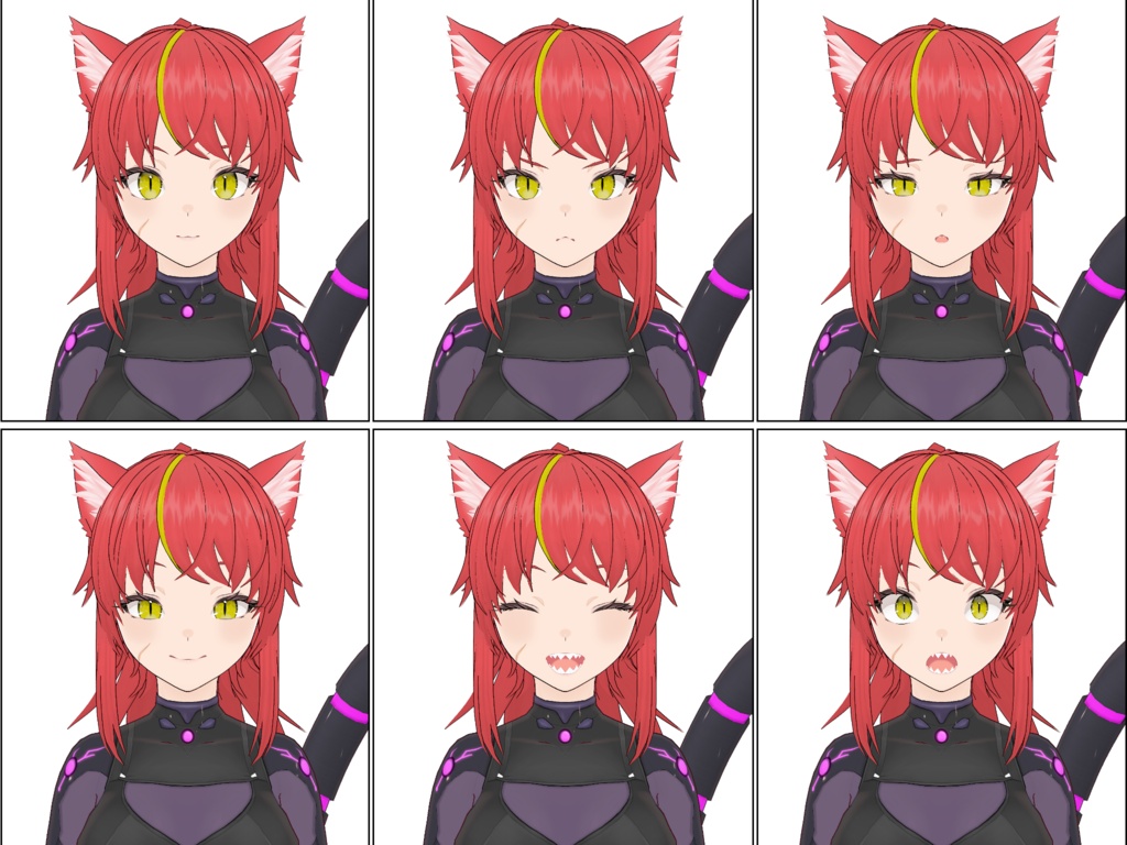 【オリジナル3Dモデル】ルナ(スコーピオンフォーム)【衣装単品もあり】