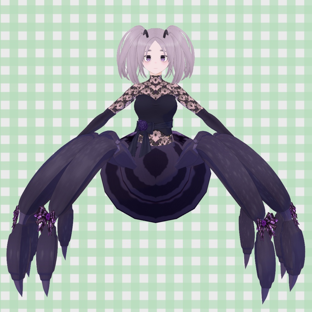 【オリジナル3Dモデル】アラクネ・マリアベーゼ【蜘蛛娘】