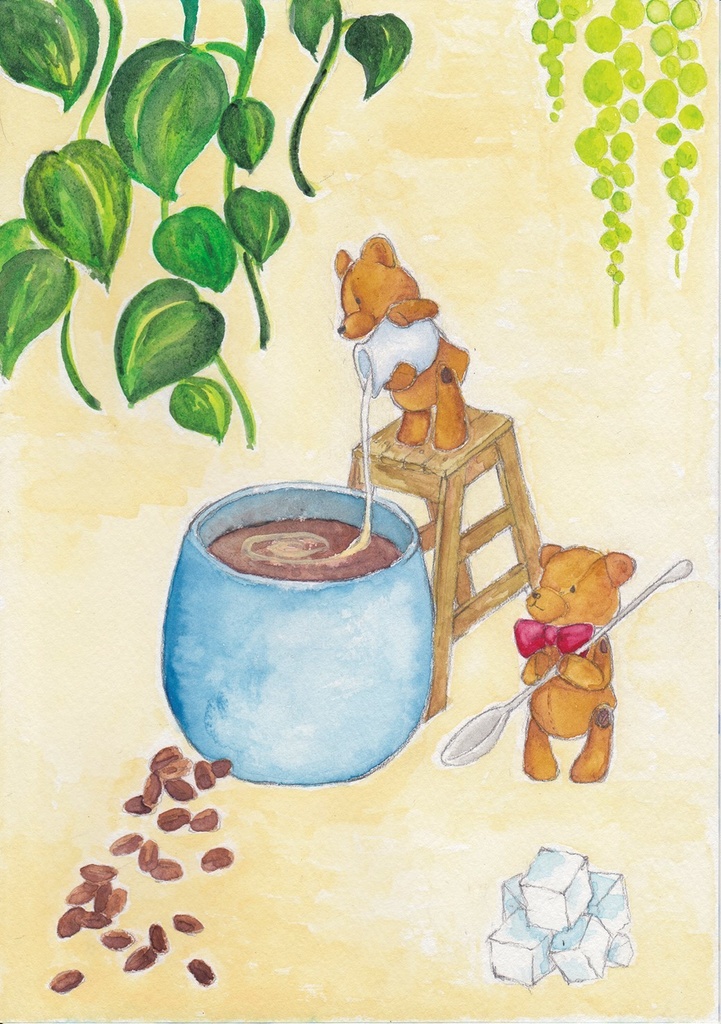 コーヒーブレイク iPhoneケース