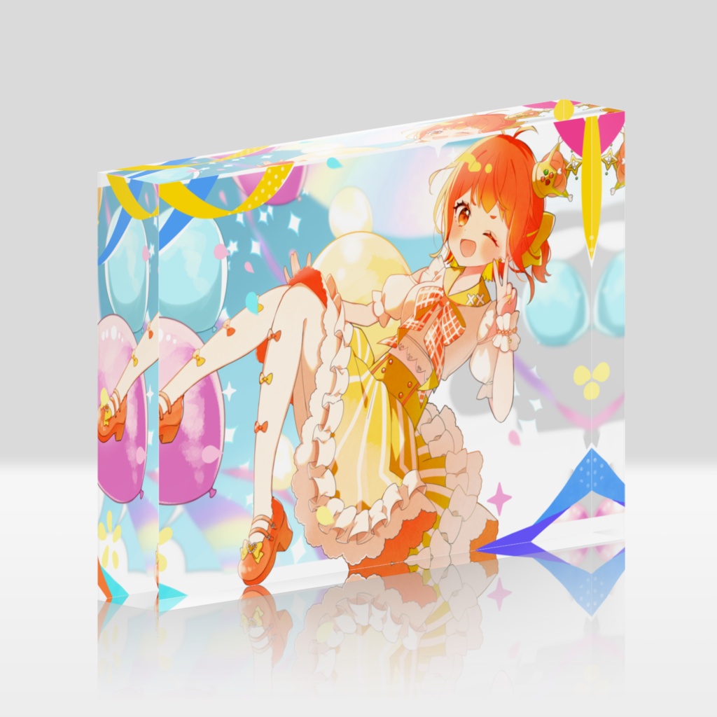 【VTuberデビュー2周年記念】ドレス衣装アクリルブロック