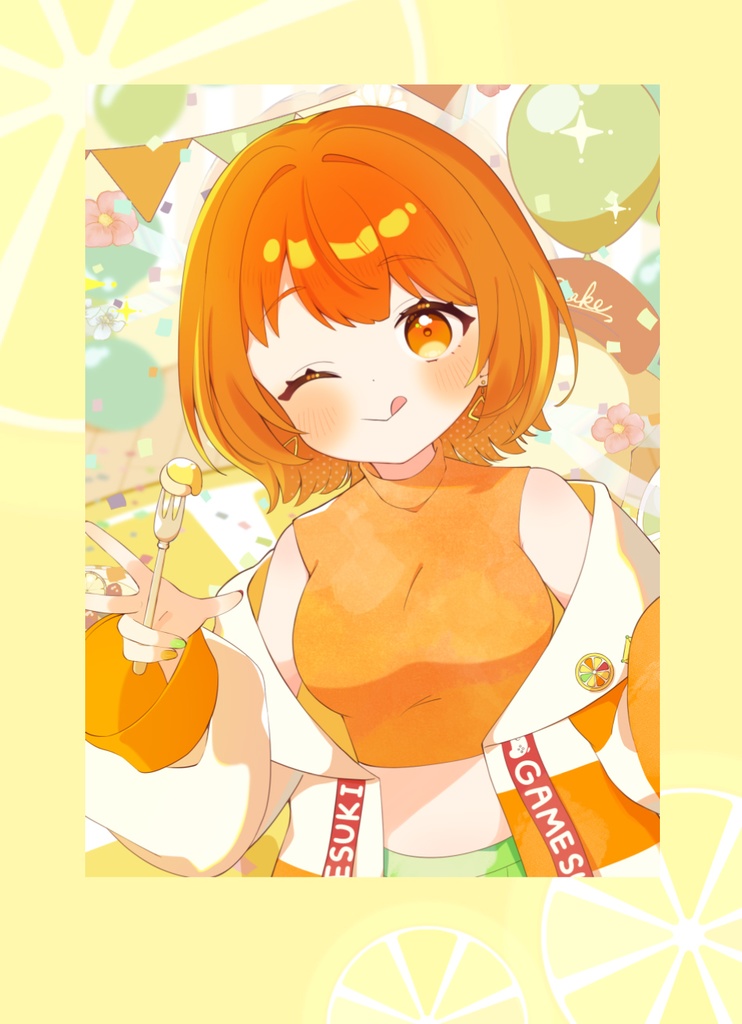 【デビュー3周年】チェキ風カード(ケーキ)