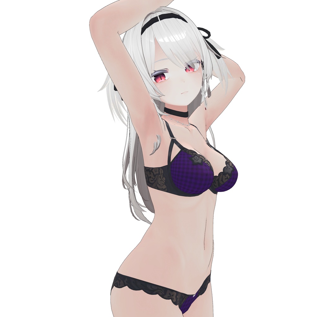 桔梗ちゃん用『チェック柄下着テクスチャー素材』