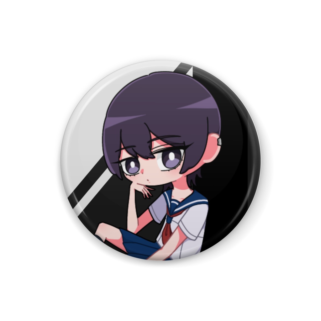 黒井しきい 缶バッジA