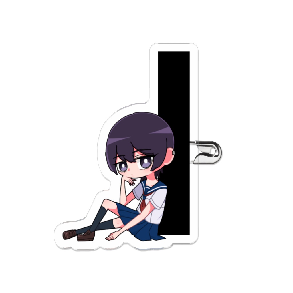 黒井しきい アクリルバッジ