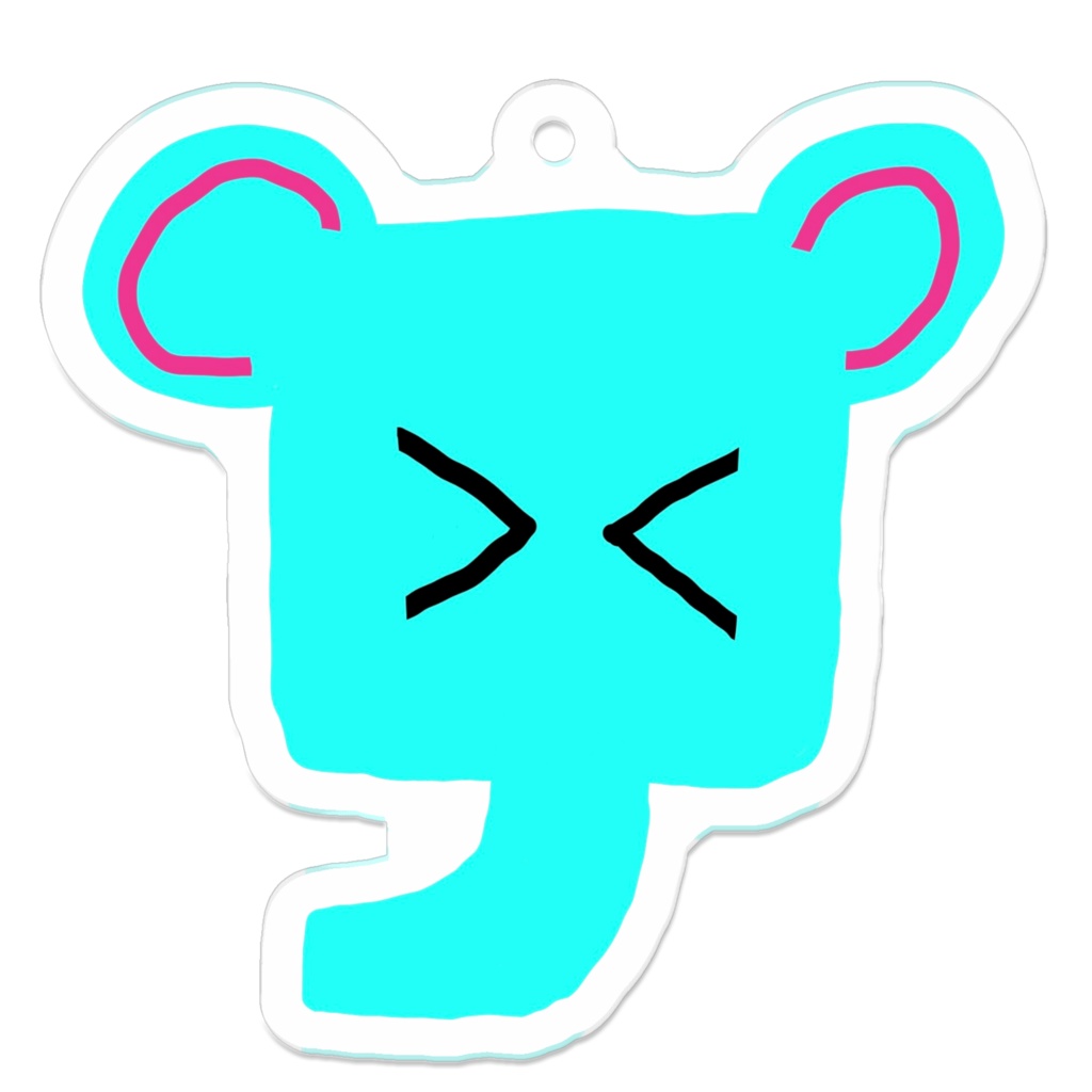 アクリルキーホルダー_ゾウ