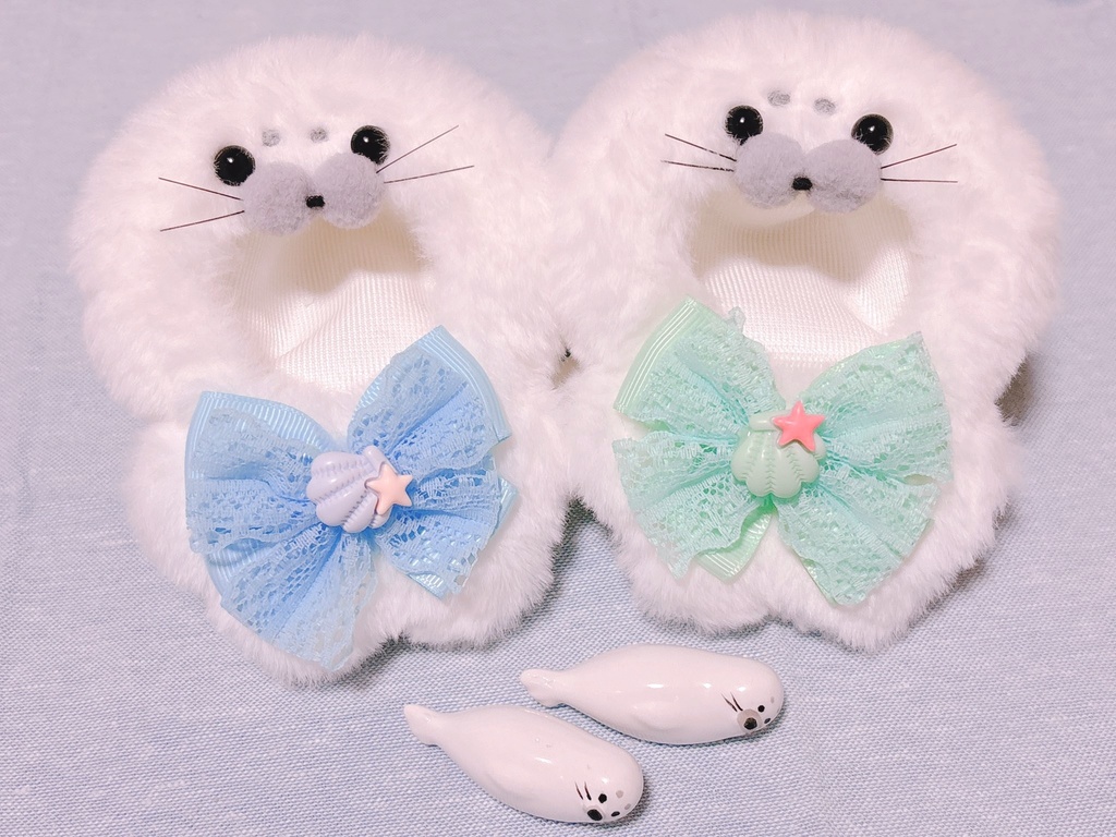 🦭あざらし着ぐるみ①🐚(10センチぬいぐるみ)