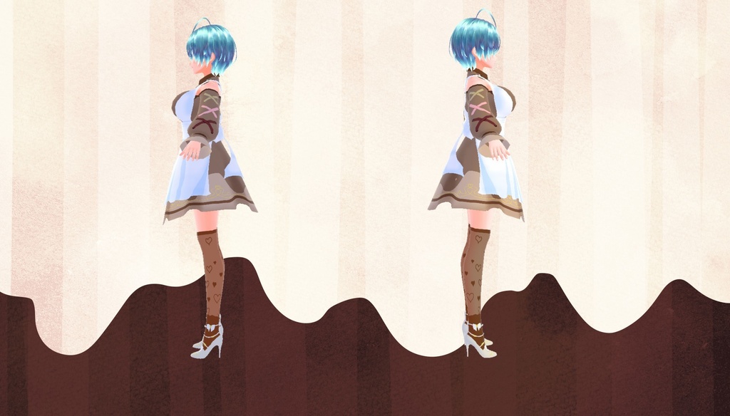 「無料有」チョコチョコワンピ