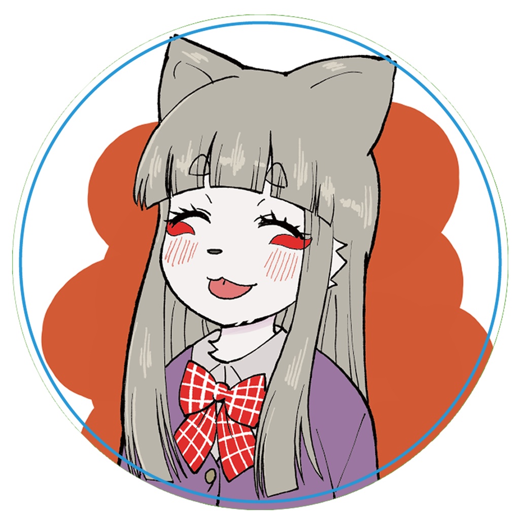 お稲荷JKたまもちゃん！舌をしまい忘れたたまも 10th缶バッジ・大