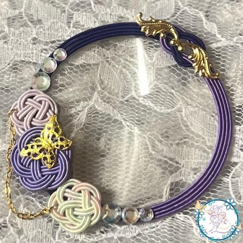 蝶よ花よ デコ缶バッジカバー 54㎜